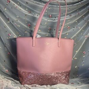 Kate Spade Greta Court Penny Tote with Glitter plus a wallet